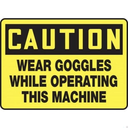 Accuform OSHA CAUTION SAFETY SIGN DOUBLE MPPE446VA MPPE446VA